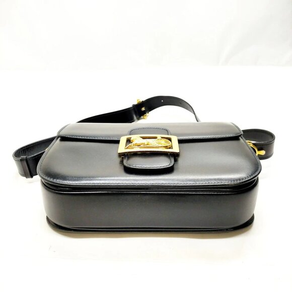CELINE Shoulder Bag Black Leather 696-070325 - Picture 5 of 13